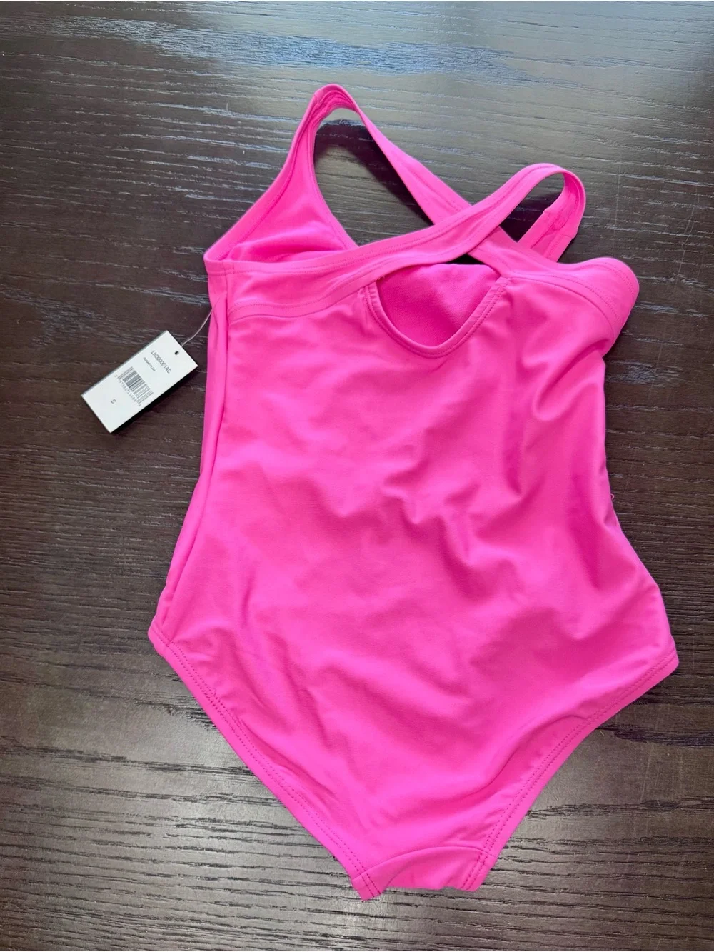 NWT Lands’ End Girls Size Small Sugar Plum Pink One Piece Swimsuit